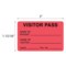 Nevs Visitor Pass - Name Of Patient/Visitor 1-15/16" x 3" VP-Red - alternate 2